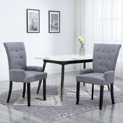 Dining Chair With Armrests Fabric