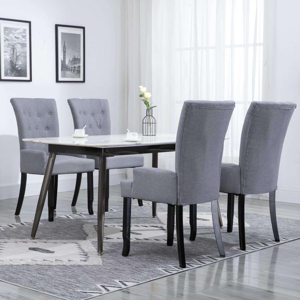 Dining Chair With Armrests Fabric