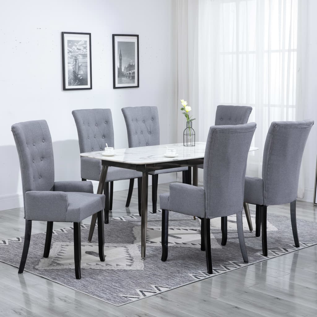 Dining Chair With Armrests Fabric