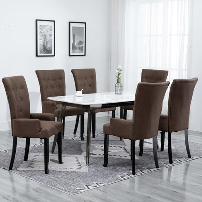 Dining Chair With Armrests Fabric