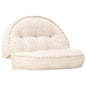3-Seater Modular Pouffe Fabric