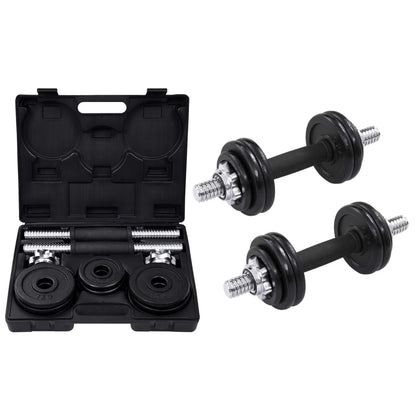 18 Piece Dumbbell Set Cast Iron