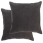 Cushions Cotton Velvet 2 Pcs 45X45 Cm