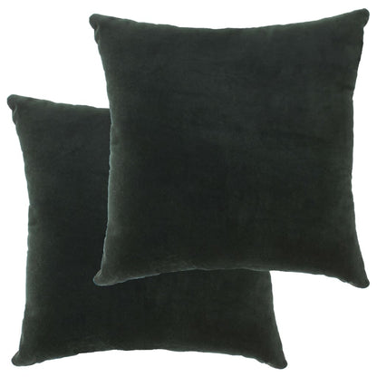 Cushions Cotton Velvet 2 Pcs 45X45 Cm