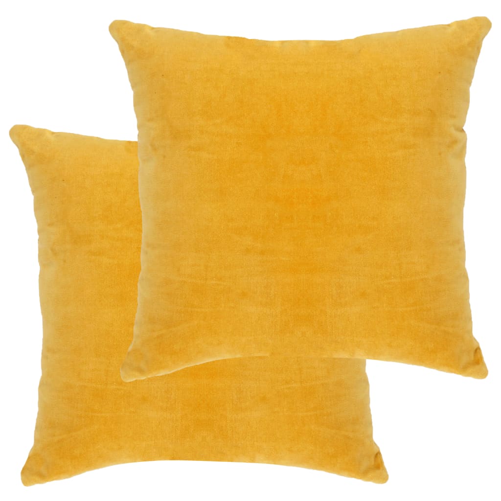 Cushions Cotton Velvet 2 Pcs 45X45 Cm