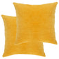Cushions Cotton Velvet 2 Pcs 45X45 Cm