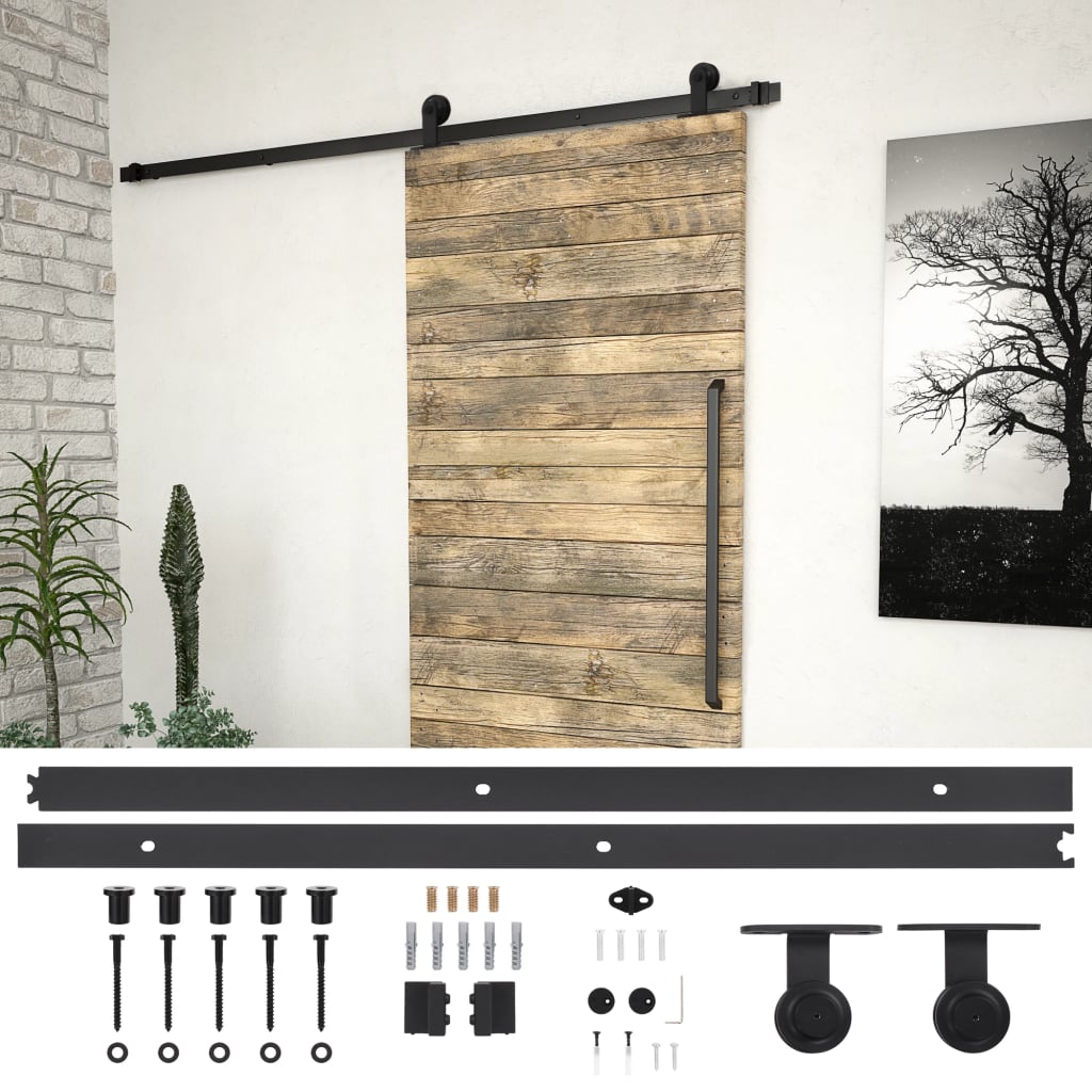 Sliding Door Hardware Kits 2 Pcs Steel