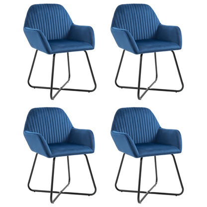 Dining Chairs 4 Pcs Velvet