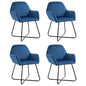 Dining Chairs 4 Pcs Velvet