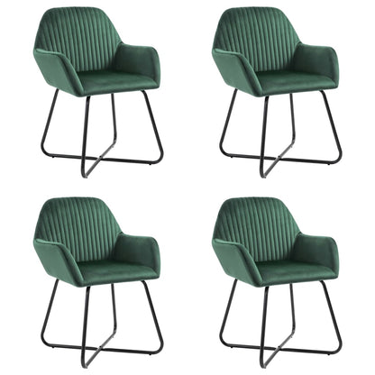 Dining Chairs 4 Pcs Velvet