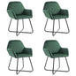 Dining Chairs 4 Pcs Velvet