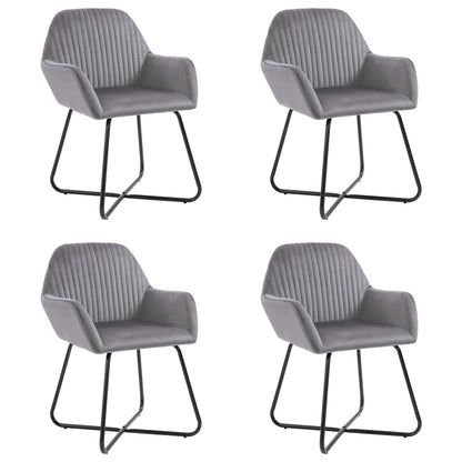 Dining Chairs 4 Pcs Velvet