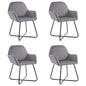 Dining Chairs 4 Pcs Velvet