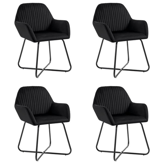 Dining Chairs 4 Pcs Velvet
