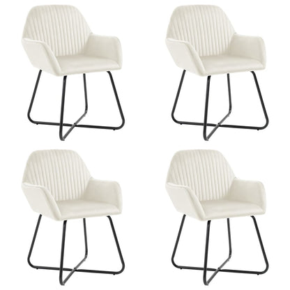 Dining Chairs 4 Pcs Velvet