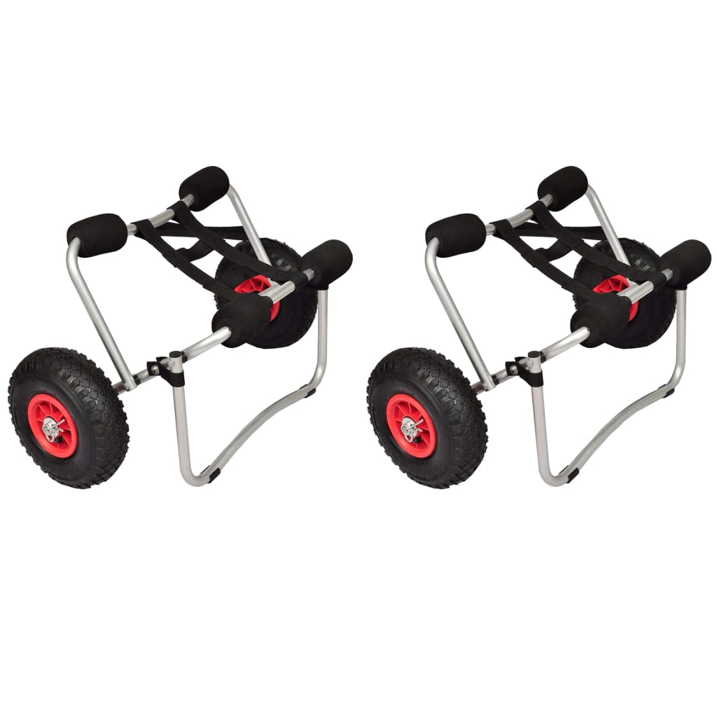 Kayak Trolleys 2 Pcs Aluminium