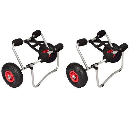 Kayak Trolleys 2 Pcs Aluminium