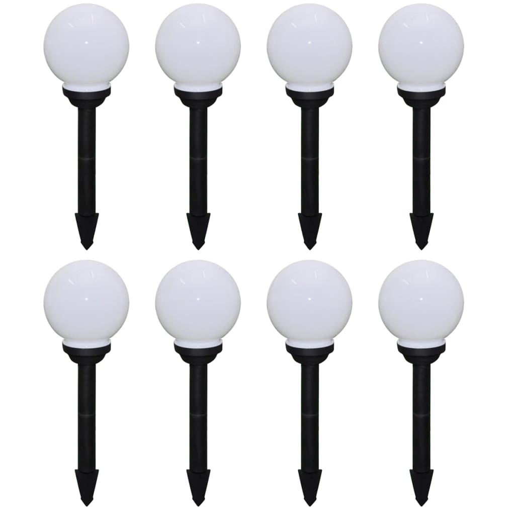 Outdoor Pathway Lamps 8 Pcs Led With Ground Spike