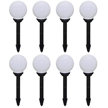 Outdoor Pathway Lamps 8 Pcs Led With Ground Spike