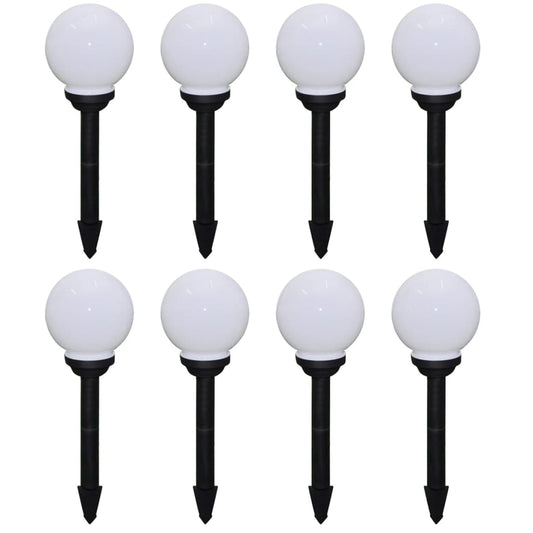 Outdoor Pathway Lamps 8 Pcs Led With Ground Spike