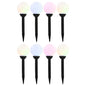 Outdoor Solar Lamps 4 Pcs Led Spherical 15 Cm Rgb