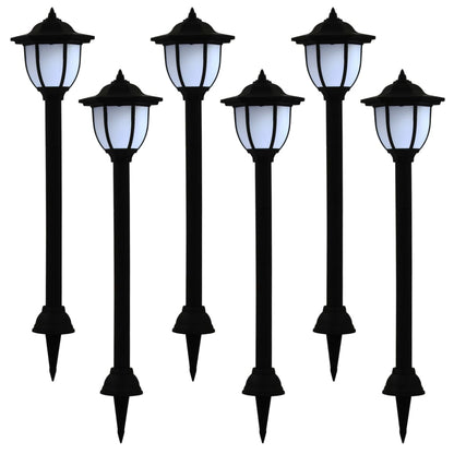 Outdoor Solar Lamps 3 Pcs Led Black