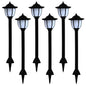 Outdoor Solar Lamps 3 Pcs Led Black