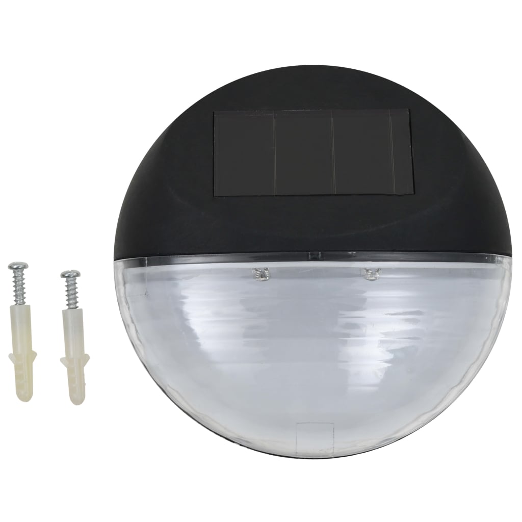 Outdoor Solar Wall Lamps Led 24 Pcs Round
