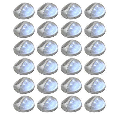 Outdoor Solar Wall Lamps Led 24 Pcs Round