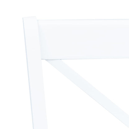 Dining Chairs 6 Pcs Solid Rubber Wood