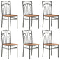 Dining Chairs 2 Pcs Brown Mdf