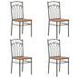 Dining Chairs 2 Pcs Brown Mdf