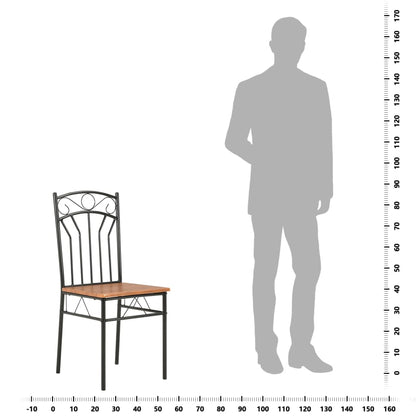 Dining Chairs 2 Pcs Brown Mdf