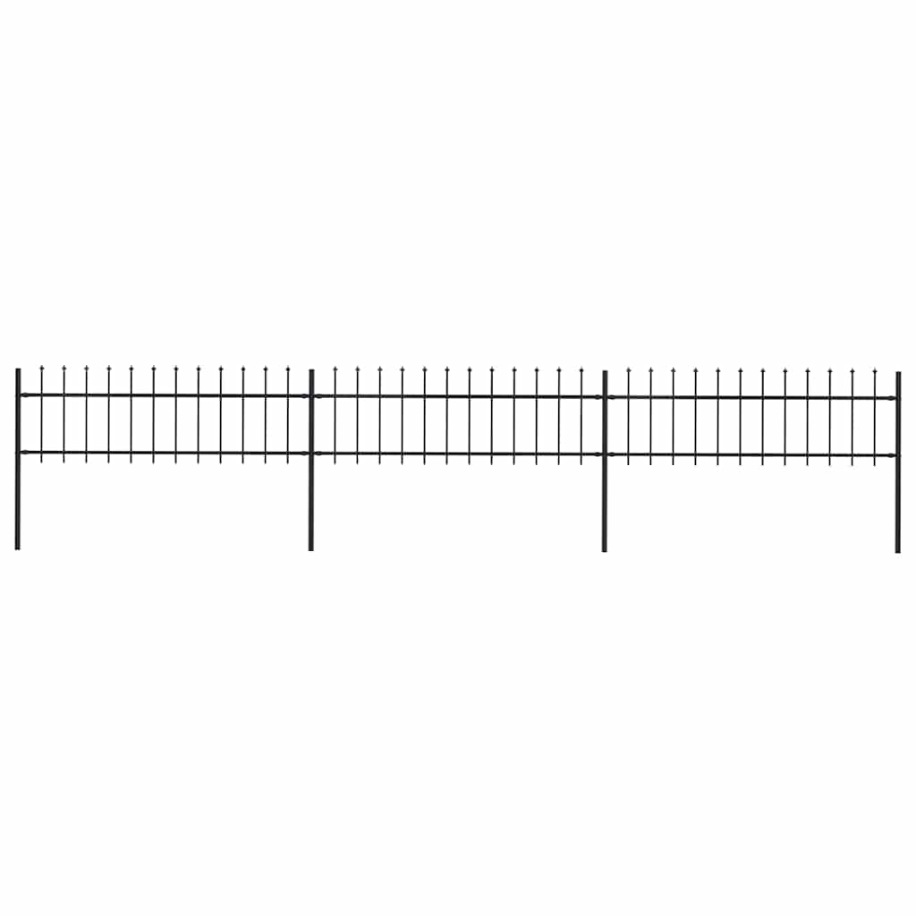 Garden Fence With Spear Top Steel 181X
