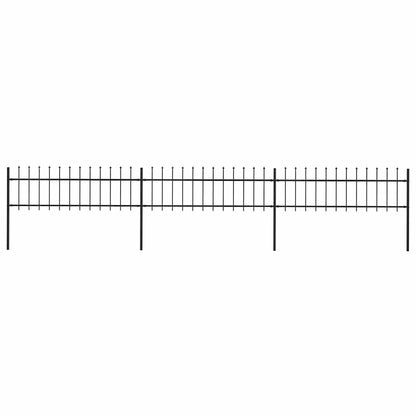 Garden Fence With Spear Top Steel 181X