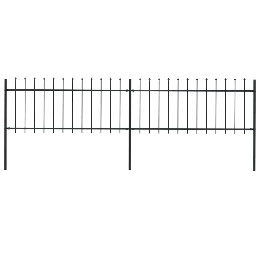 Garden Fence With Spear Top Steel 181X
