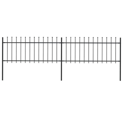 Garden Fence With Spear Top Steel 181X