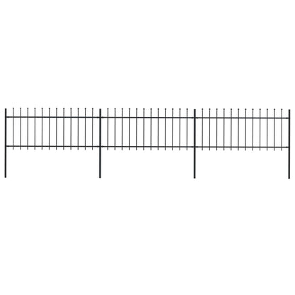 Garden Fence With Spear Top Steel 181X