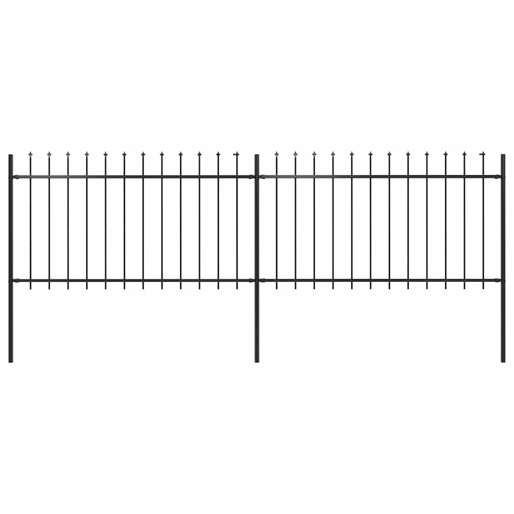 Garden Fence With Spear Top Steel 181X