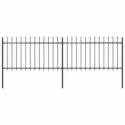 Garden Fence With Spear Top Steel 181X