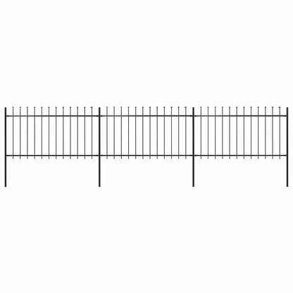 Garden Fence With Spear Top Steel 181X
