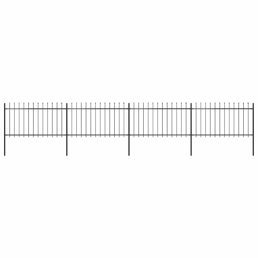 Garden Fence With Spear Top Steel 181X