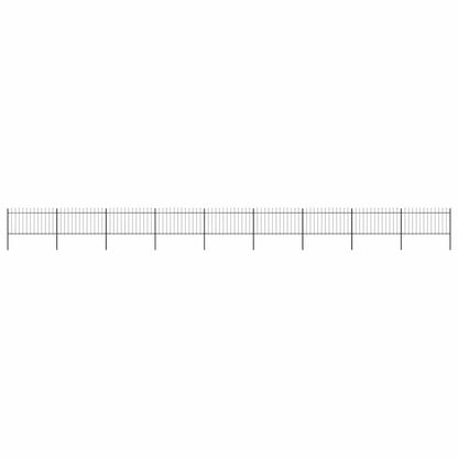 Garden Fence With Spear Top Steel 181X