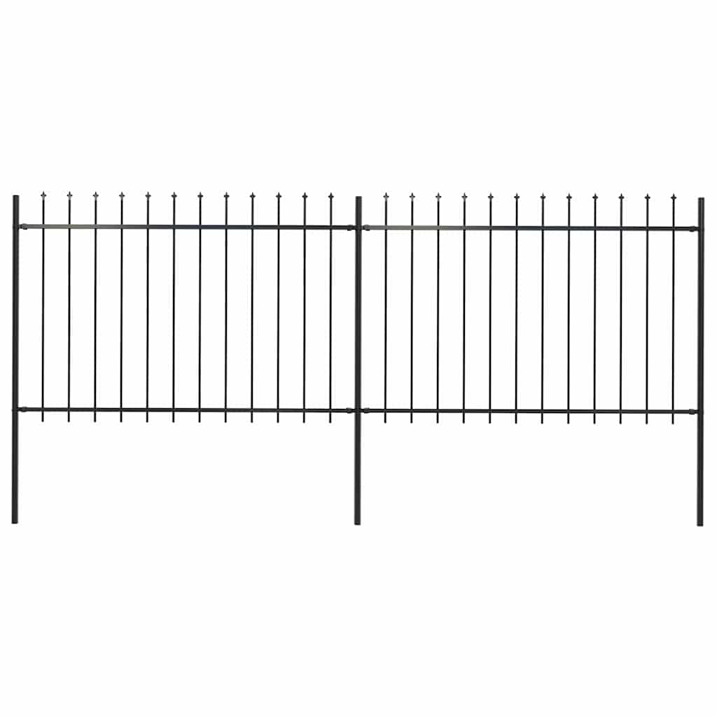 Garden Fence With Spear Top Steel 181X