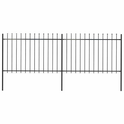 Garden Fence With Spear Top Steel 181X