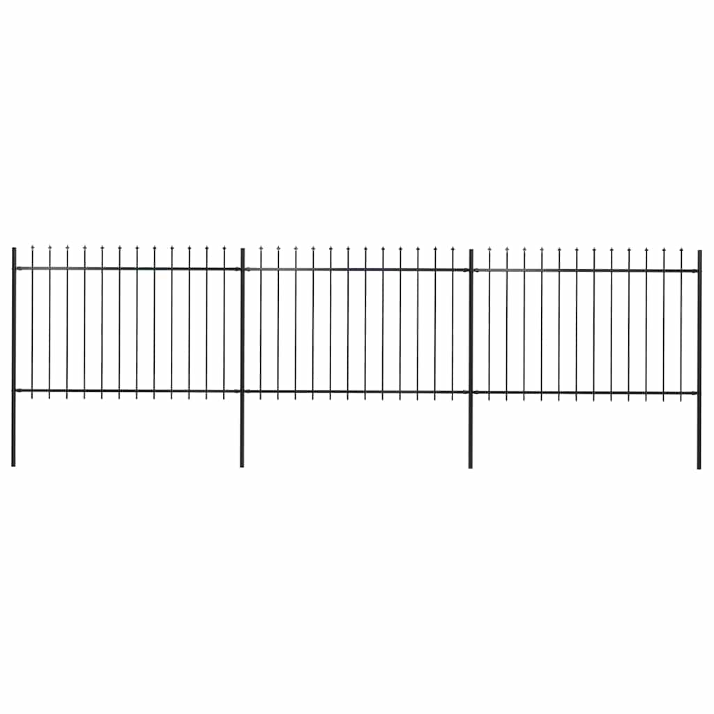 Garden Fence With Spear Top Steel 181X