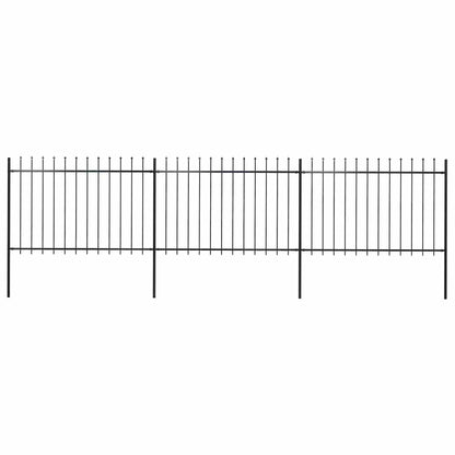 Garden Fence With Spear Top Steel 181X