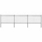 Garden Fence With Spear Top Steel 181X