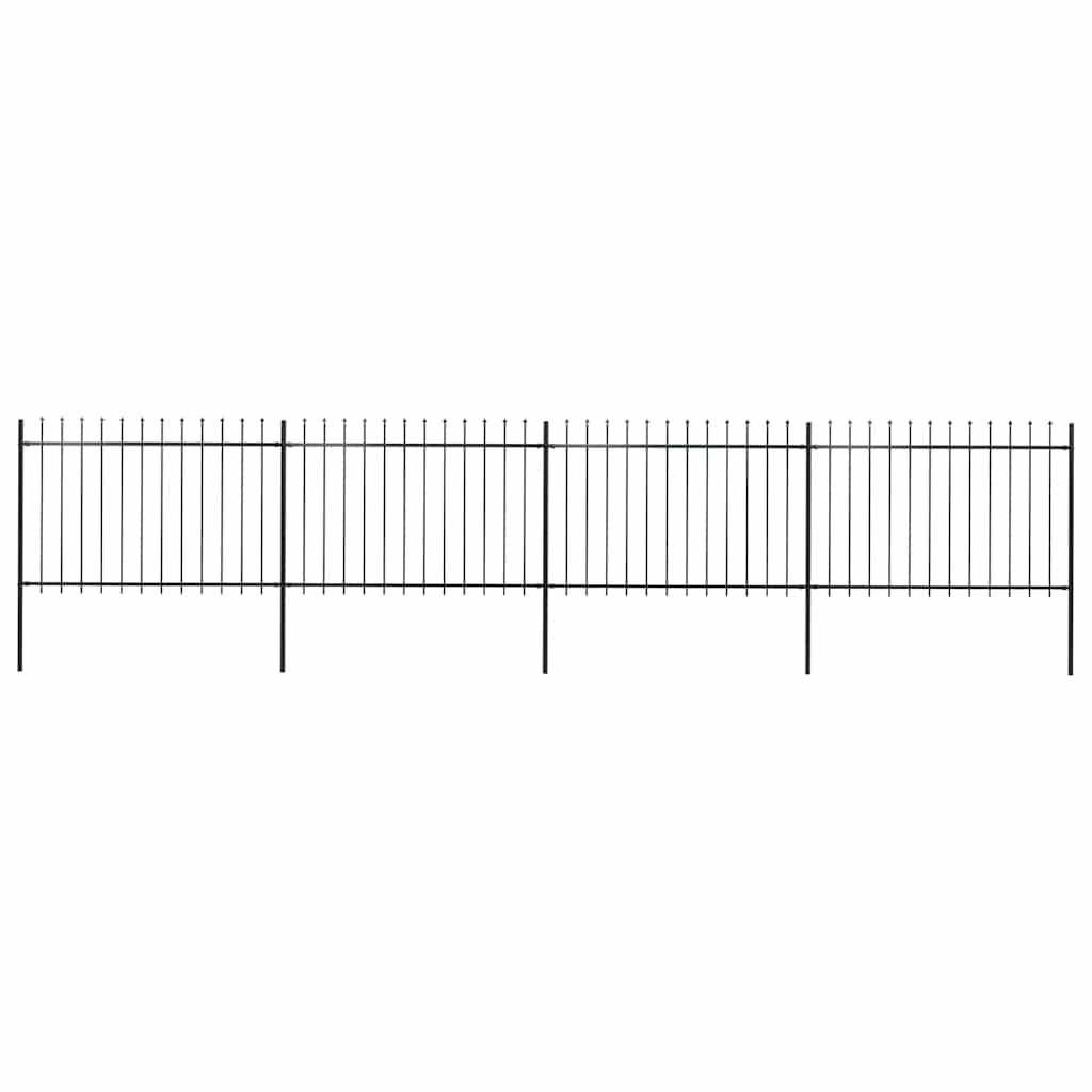 Garden Fence With Spear Top Steel 181X