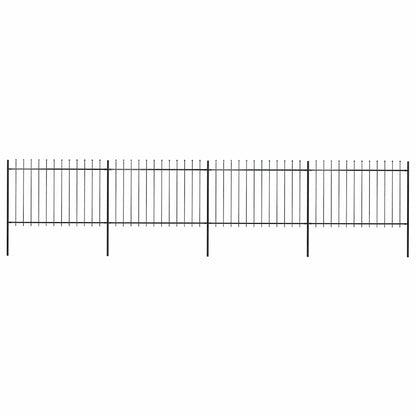 Garden Fence With Spear Top Steel 181X